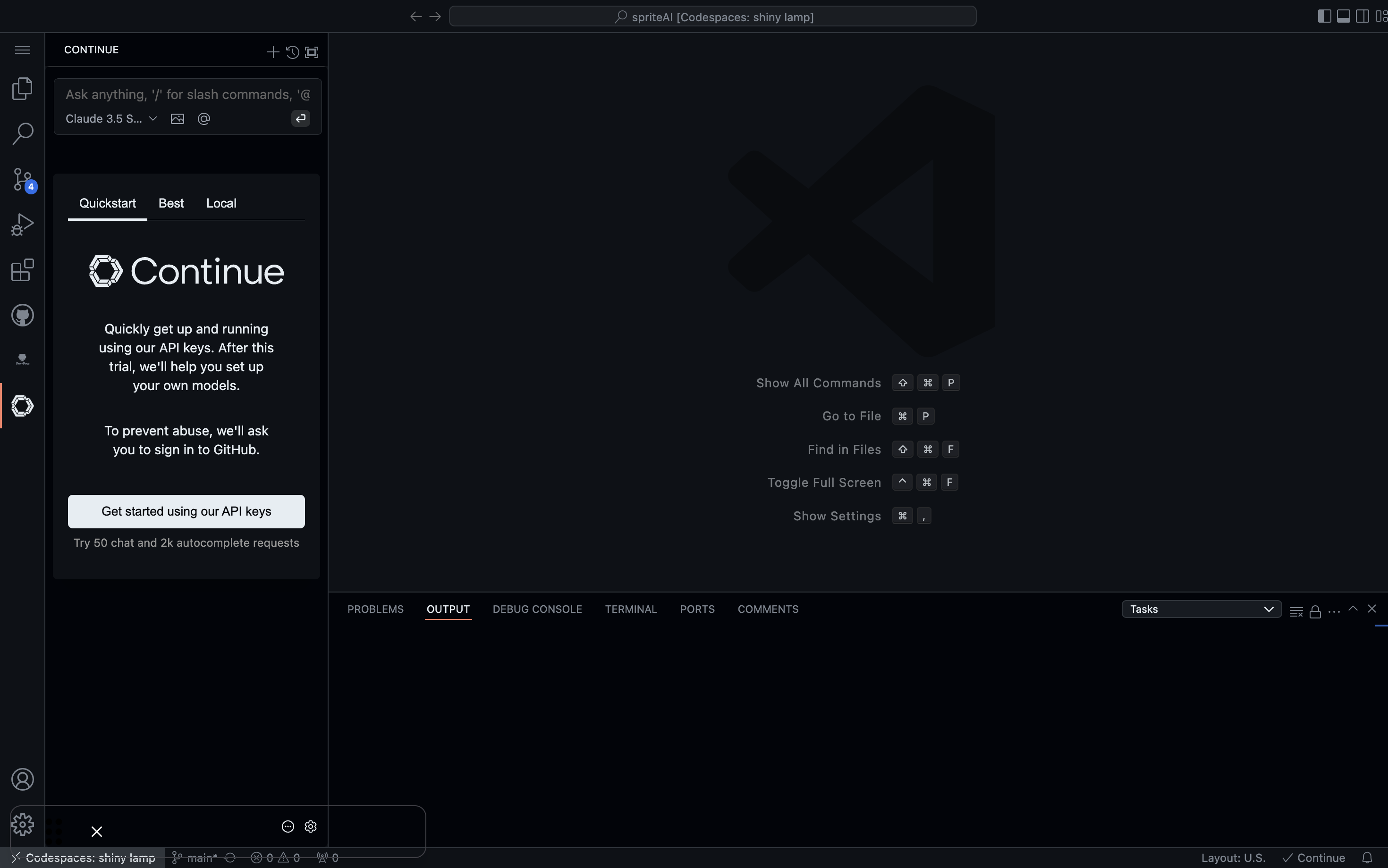 Continue sidebar icon